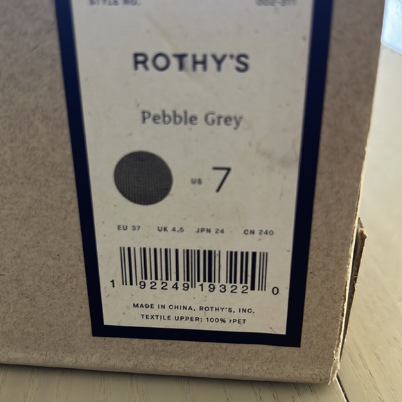 Rothy’s pebble gray size 7 - Picture 4 of 6